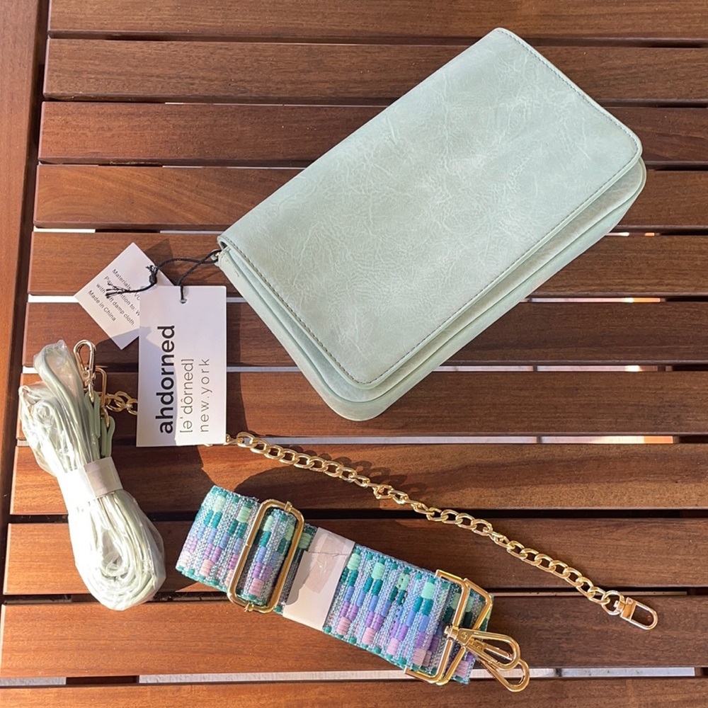 ahdorned clutch bag